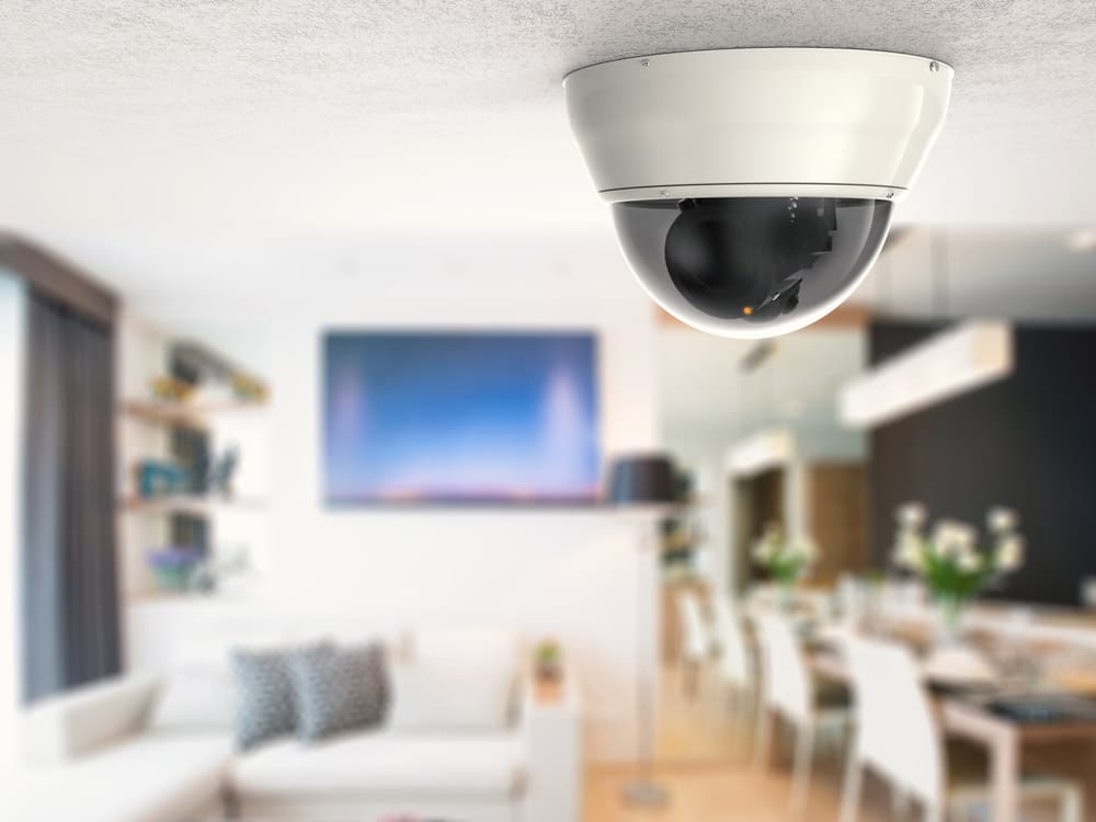 Home Security Camera On Ceiling