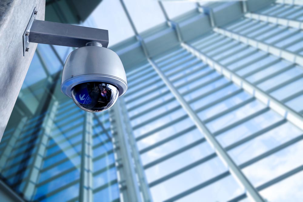 CCTV Camera In An Office Building